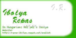 ibolya repas business card